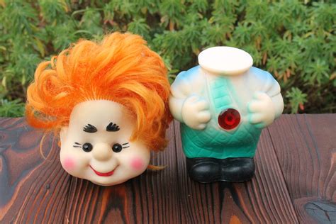 Retro Redhead Toy Doll Made In Ussr Etsy