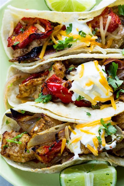 Check spelling or type a new query. Easy Oven Baked Skinny Chicken Fajitas | Gimme Delicious