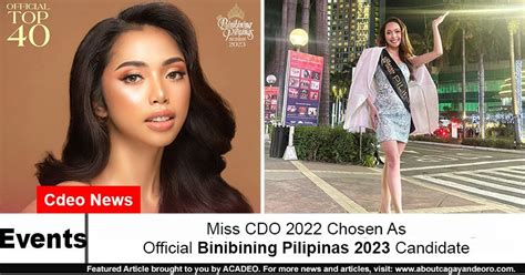 Miss CDO Chosen As Official Binibining Pilipinas Candidate