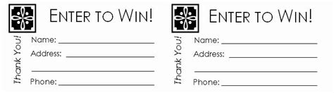 Drawing Entry Form Template Word Beautiful Raffle Ticket Templates
