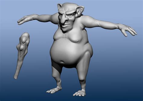 Artstation 3d Modeling Of A Troll