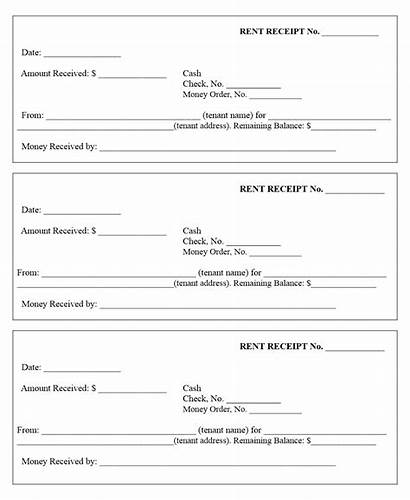 Receipt Printable Template Blank Form Forms Sample