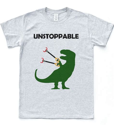 Unstoppable T Rex T Shirt Funny Drawing Dinosaur Tee Dino Nature Animal