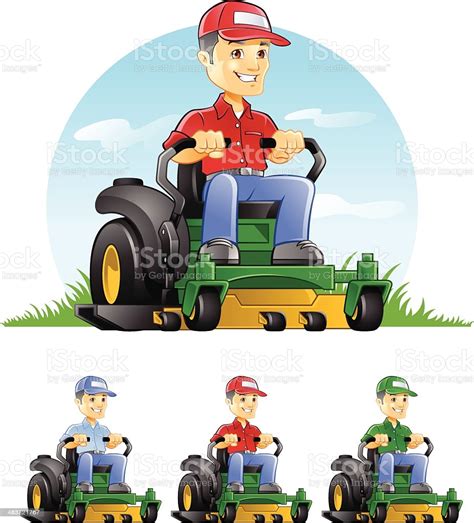 Our clipart is trusted by brands like: Guy Riding Lawn Mower Stock Illustration - Download Image ...