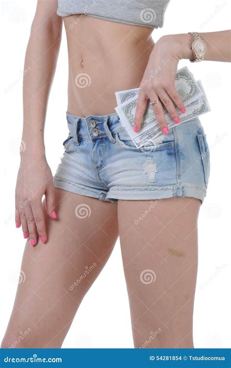 Hot Girl With Dollars In Cash Stock Photo Image Of Investments