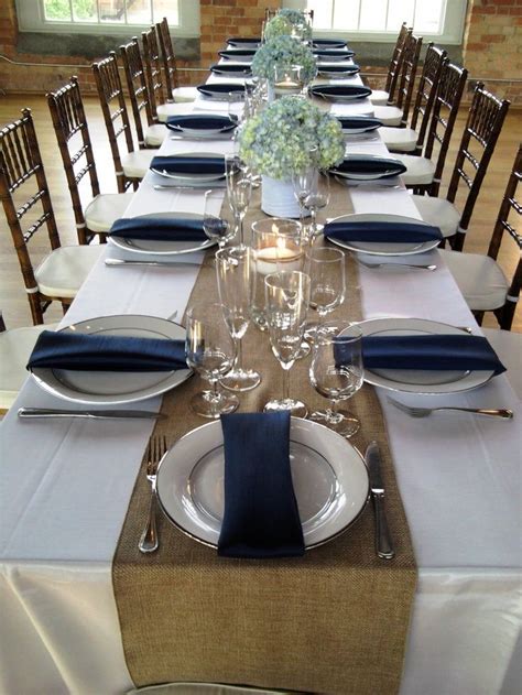 Check spelling or type a new query. Image result for ivory tablecloth navy napkins burlap ...