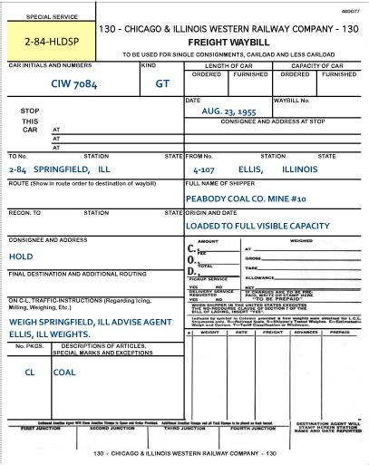 Modeling The Sp Waybills Part Bill Cycles