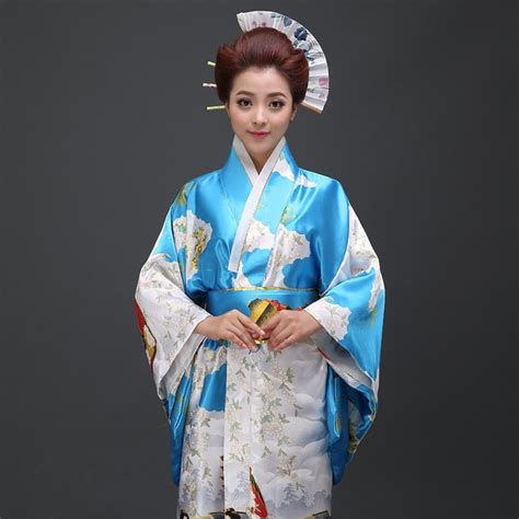 Kobiety Szlafrok Szata Kobiet Długi Tradycyjne Japońskie Kimono Kobiety Z Obi Yukata Haori