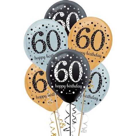 Apr 21, 2017 · happy 60th anniversary to me. 60th Birthday Balloons 15ct - Sparkling Celebration ...