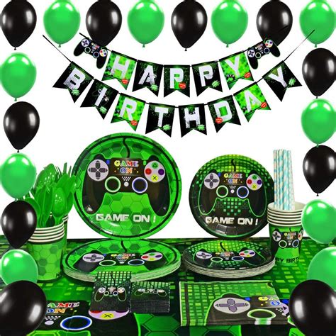 Video game themed party decorations. Let's Party - Gaming | Video game party, Birthday party ...