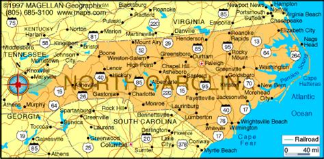 North Carolina Map Infoplease