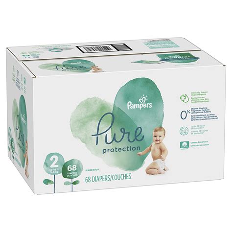 Pampers Pure Diapers Size 2 68s London Drugs