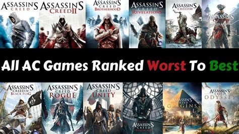 Assassins Creed Games Ranked Youtube