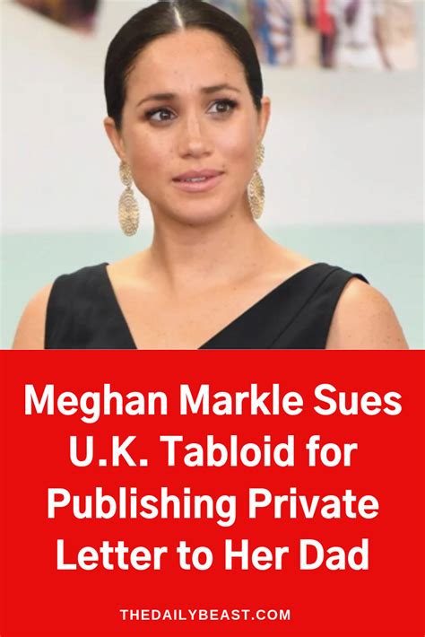 Meghan Markle Sues U K Tabloid For Publishing Private Letter To Her Dad Artofit