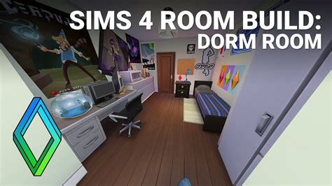 The Sims 4 Room Build Dorm Room Youtube