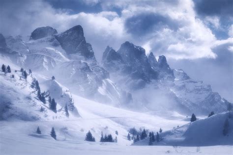 In A Winter Storm By Daniel Fleischhacker 500px Fantasy Landscape