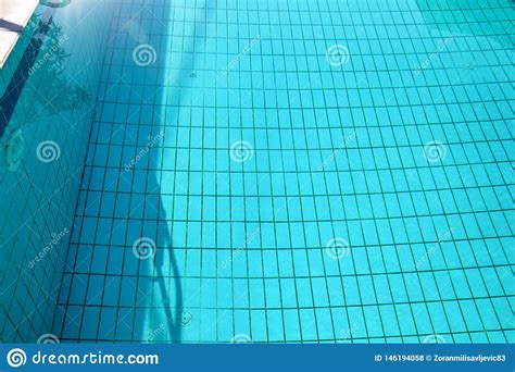 Swimming Pool Bottom Caustics Ripple And Flow With Waves Background