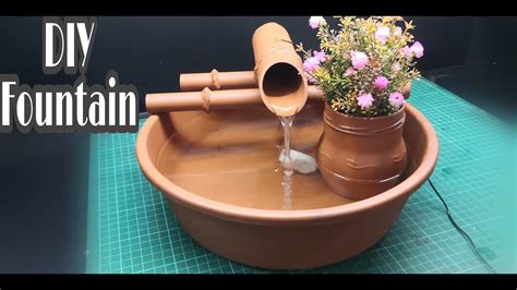Diy Indoor Water Fountain How To Make Tabletop Water Fountain With Pvc