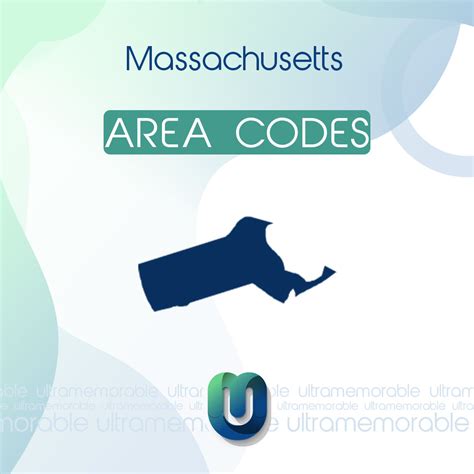 Massachusetts Area Codes 351 978 Ultra Memorable
