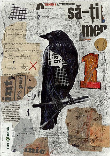 Sale Fine Art Print Abstract Mixed Media Collage By Mirel Raven M E