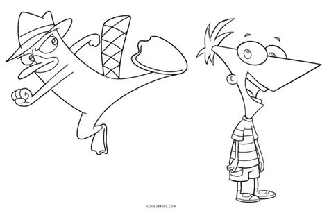 Desenhos de Phineas e Ferb para colorir Páginas para impressão grátis