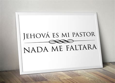 Jehova Es Mi Pastor Nada Me Faltara Spanish Christian Poster Etsy