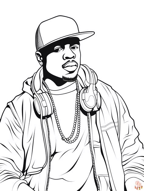 Hip Hop Coloring Pages Coloring Nation