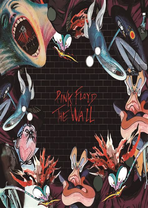 Pink Floyd The Wall Cartoons Flag Cloth Poster Progressive Rock Posters