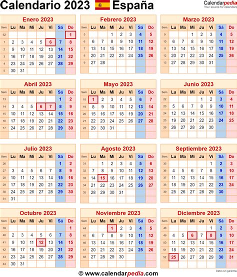 Calendario 2023 Y 2024