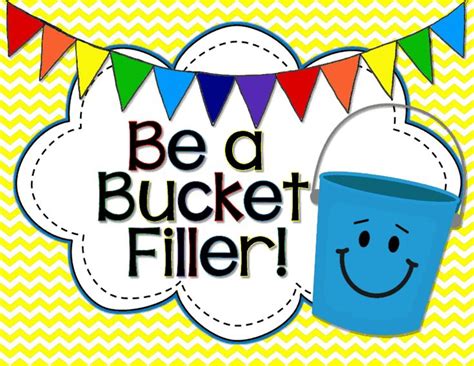 Be A Bucket Filler Posterpdf Kindergarten Math Pinterest