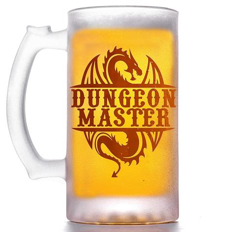 Buy Dungeon Master Beer Mug Glass Sandblasted Beer Stein Dungeon And