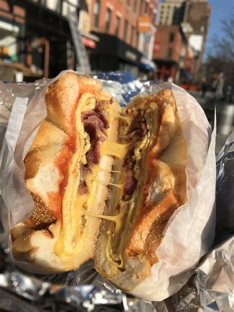 Bacon Egg And Cheese On A Roll From A Brooklyn Bodega Look At The