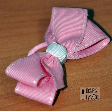 My Couture Sewing Journey Pink Ribbon Bow Hair Tie