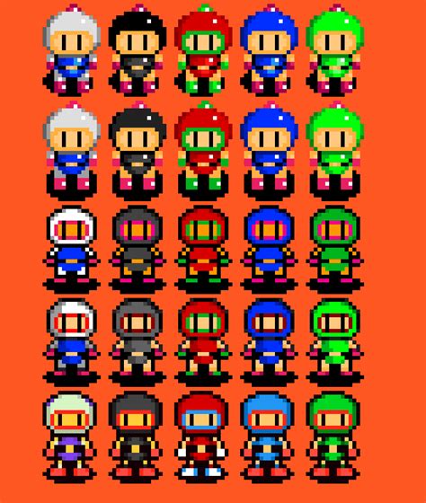 Pixilart Super Bomberman Sprites By Makkusu