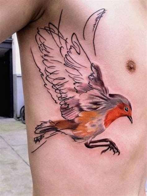 Bird Tattoo On The Side Tattooimagesbiz