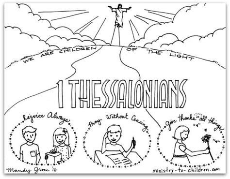 1 Thessalonians Faith Coloring Pages