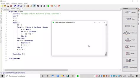 Pseudocódigo En Pseint Que Imprima Los N Números Primos Repitahasta