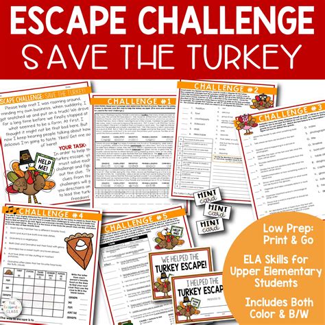 Thanksgiving Escape Challenge The Collaborative Class