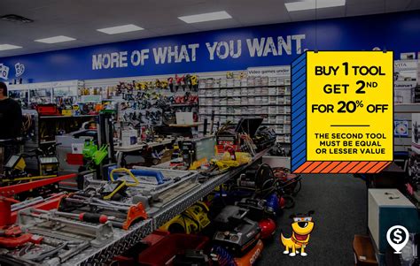 Buy 1 tool and get the second of equal or lesser value for 20% off