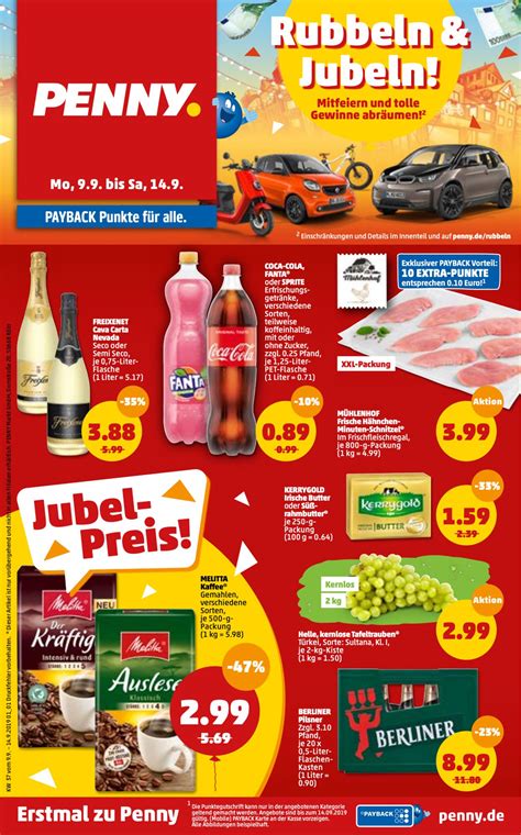 Hurra, der neue wochenprospekt von penny ist da! Penny Aktueller Prospekt 09.09 - 14.09.2019 - jedewoche ...