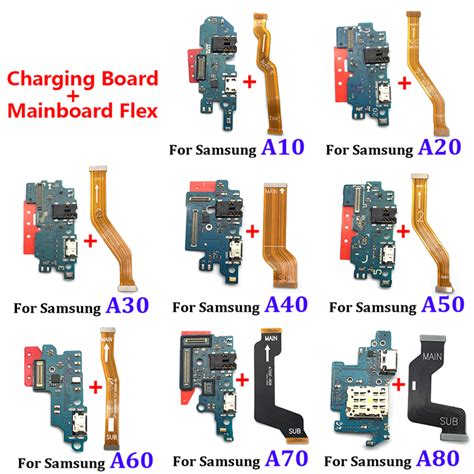 Mainboard Main Board And Usb Charging Port Charger Board Flex Cable For Samsung Galaxy A10 A20