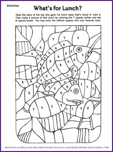 jesus feeds 5000 - Google Search | Bible activities for kids, Sunday