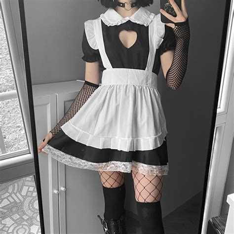 French Maid Lace Anime Lingerie One Piece Cosplay Uniform Costume Yomorio
