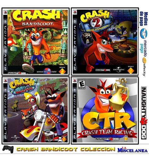 Crash Bandicoot Ps3 Digital 4 En 1 Coleccion Mercado Libre