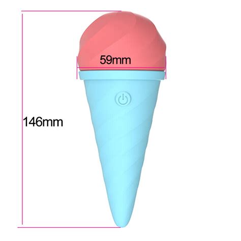 Ice Cream Vibrator Female Dildo Clitoris Nipple Stimulator Massage Sex