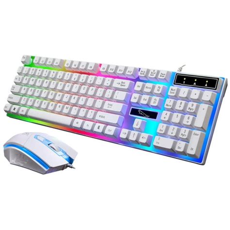 Gaming Keyboard Wired Backlight Mechanical Feel Keyboard And Mouse Kit