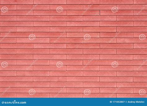 Brick Wall Made Of Decorative Bricks Smooth Lines Large Background Of