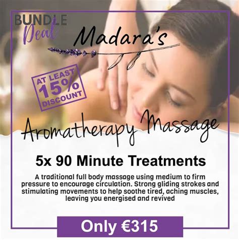 5x Aromatherapy Massage 15 Madara S Beauty Salon