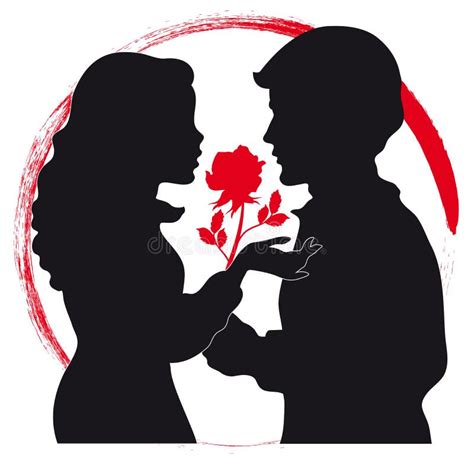 Lovers Silhouette Stock Vector Illustration Of Lovers 91000995