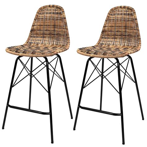 21 posts related to chaise en resine tressee noire. Chaise de bar Tiptur en résine tressée naturelle (lot de 2 ...